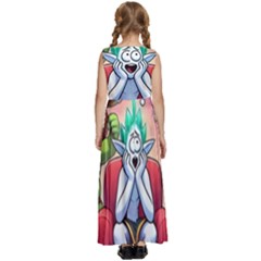 Kids  Satin Sleeveless Maxi Dress 