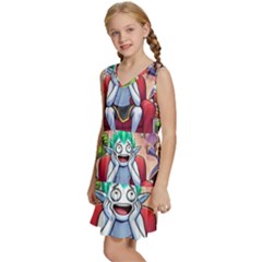 Kids  Sleeveless Tiered Mini Dress 