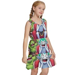 Kids  Sleeveless Tiered Mini Dress 