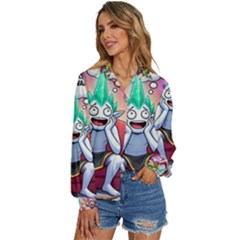 Women s Long Sleeve Button Up Shirt 