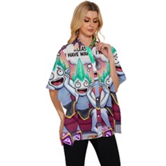 Women s Batwing Button Up Shirt 