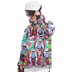 Men s Pullover Zip Ski and Snowboard Waterproof Breathable Jacket 