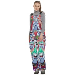 Women s Side Zip Front Pouch Ski And Snowboard Bib Pants	 