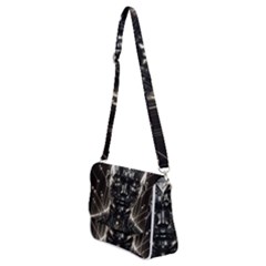 Shoulder Bag with Back Zipper 