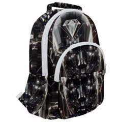 Rounded Multi Pocket Backpack 