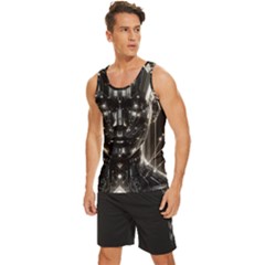 Men s Wide Collar Tank Top 