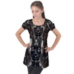 Robotics Robot Technology Future Puff Sleeve Tunic Top