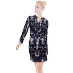 Robotics Robot Technology Future Button Long Sleeve Dress