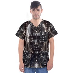 Men s V-Neck Scrub Top 