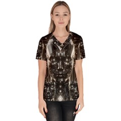 Women s V-Neck Scrub Top 