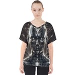 Robotics Robot Technology Future V-Neck Dolman Drape Top