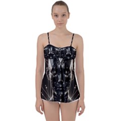 Robotics Robot Technology Future Babydoll Tankini Top from ArtsNow.com