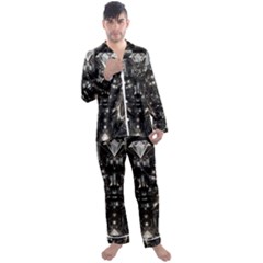 Men s Long Sleeve Satin Pajamas Set 