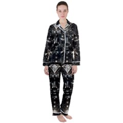 Women s Long Sleeve Satin Pajamas Set 