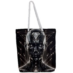 Full Print Rope Handle Tote (Large) 