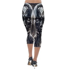 Lightweight Velour Capri Leggings  