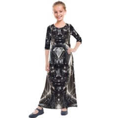 Kids  Quarter Sleeve Maxi Dress 