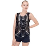 Robotics Robot Technology Future Bubble Hem Chiffon Tank Top