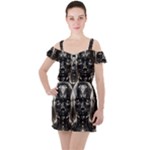 Robotics Robot Technology Future Ruffle Cut Out Chiffon Playsuit