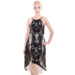 Robotics Robot Technology Future High-Low Halter Chiffon Dress 