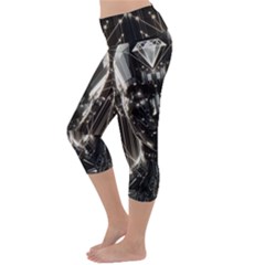 Lightweight Velour Capri Yoga Leggings 