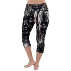 Lightweight Velour Capri Yoga Leggings 