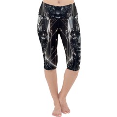 Lightweight Velour Cropped Yoga Leggings 