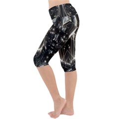 Lightweight Velour Cropped Yoga Leggings 