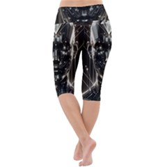 Lightweight Velour Cropped Yoga Leggings 