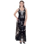 Robotics Robot Technology Future Sleeveless Velour Maxi Dress