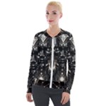 Robotics Robot Technology Future Velvet Zip Up Jacket