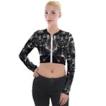 Robotics Robot Technology Future Long Sleeve Cropped Velvet Jacket