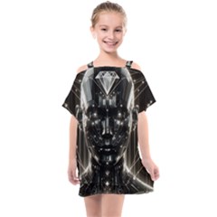 Kids  One Piece Chiffon Dress 