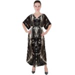 Robotics Robot Technology Future V-Neck Boho Style Maxi Dress