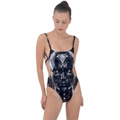 Tie Strap One Piece Swimsuit 