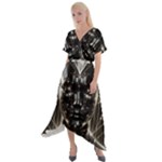 Robotics Robot Technology Future Cross Front Sharkbite Hem Maxi Dress