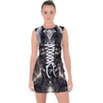 Robotics Robot Technology Future Lace Up Front Bodycon Dress