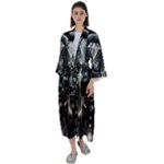 Robotics Robot Technology Future Maxi Satin Kimono