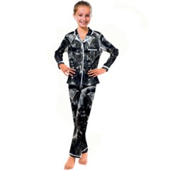 Kids  Satin Long Sleeve Pajamas Set 