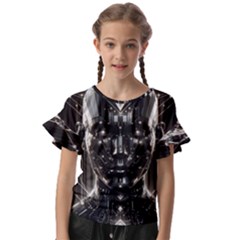 Kids  Cut Out Flutter Sleeves 