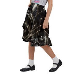 Kids  Ruffle Flared Wrap Midi Skirt 