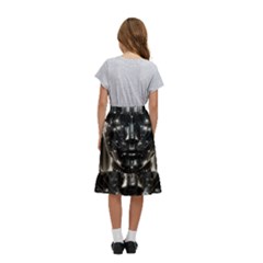 Kids  Ruffle Flared Wrap Midi Skirt 