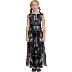 Kids  Satin Sleeveless Maxi Dress 