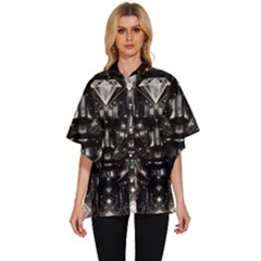 Women s Batwing Button Up Shirt 