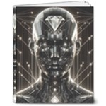 Robotics Robot Technology Future 8  x 10  Softcover Notebook