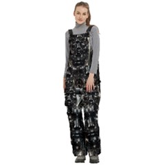 Women s Side Zip Front Pouch Ski And Snowboard Bib Pants	 