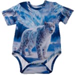 a wide angle view of a hyperrealistic Baby Short Sleeve Bodysuit