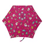 cute pink christmas pattern Mini Folding Umbrellas