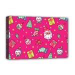 cute pink christmas pattern Deluxe Canvas 18  x 12  (Stretched)