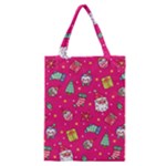 cute pink christmas pattern Classic Tote Bag